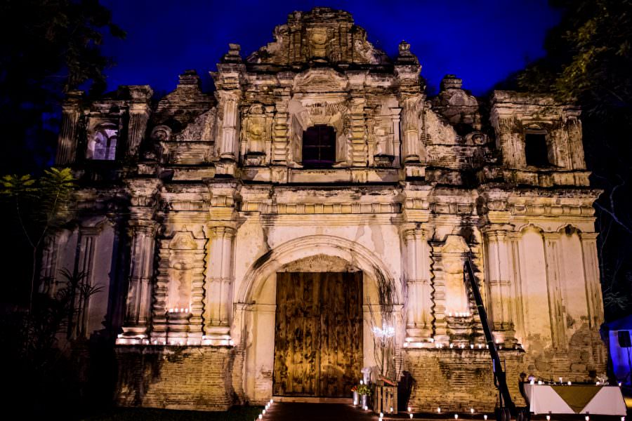wedding reception venue at San Jose El Viejo in Antigua, Guatemala.