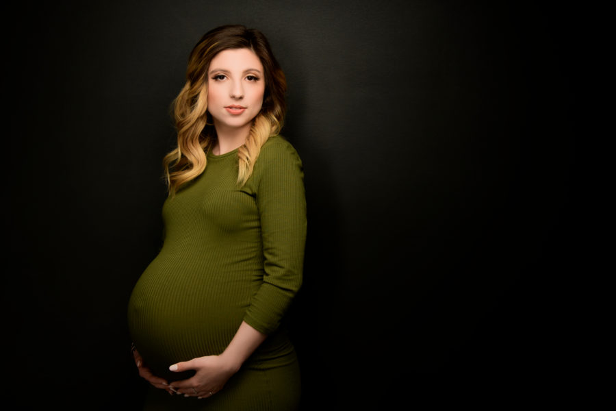Charleston Maternity Photographer in-studio portrait