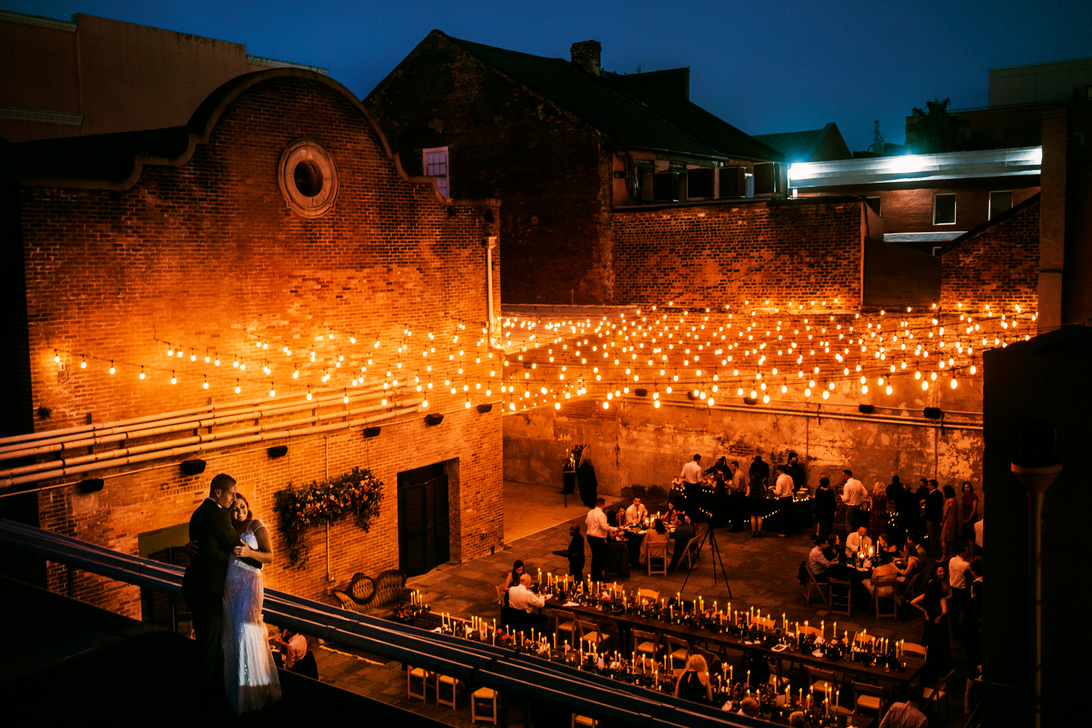 Candle light Bride groom portrait at the New Orleans Athletic Club in New Orleans Charleston