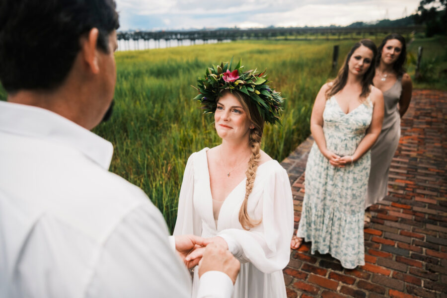Mount Pleasant wedding ceremony by the water